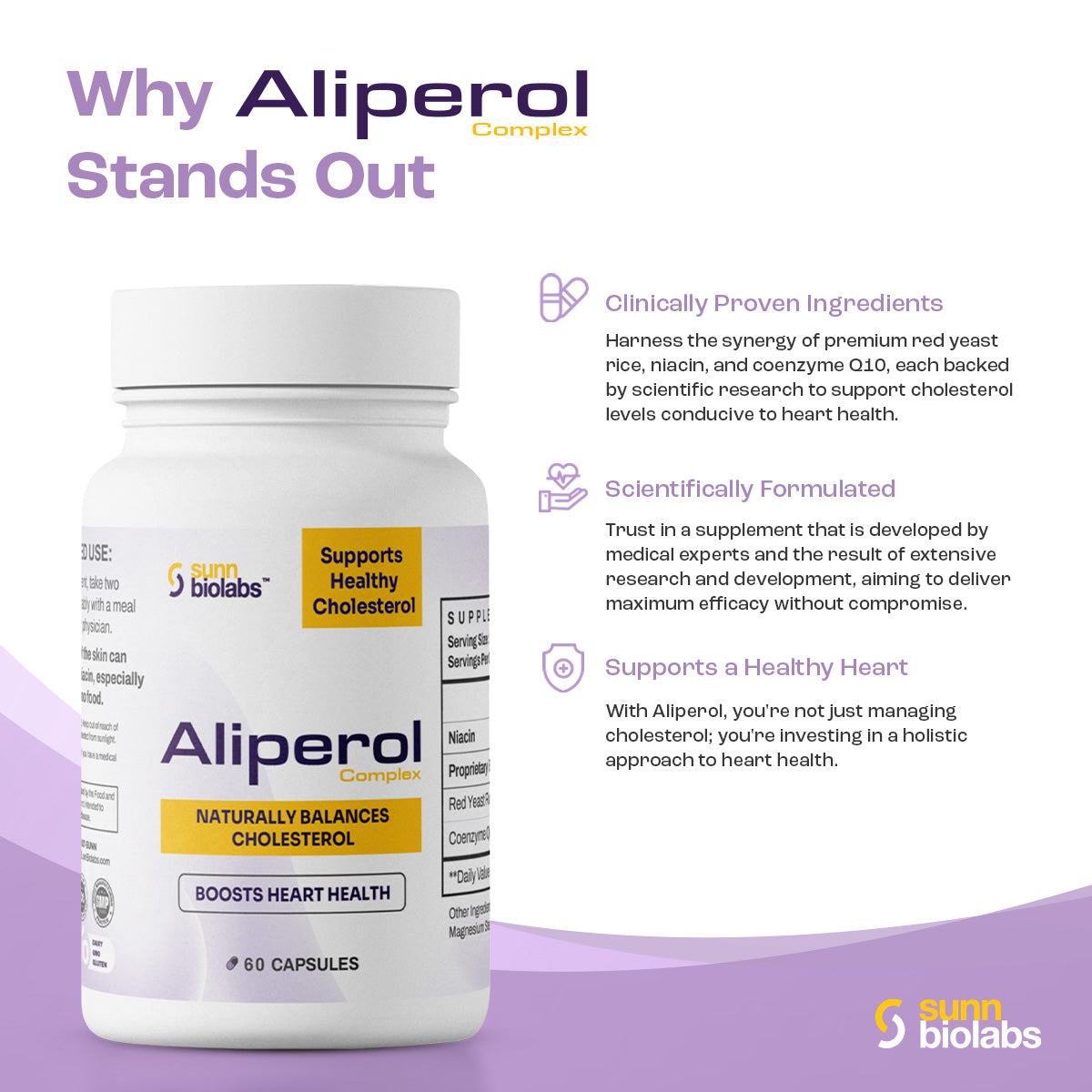 ALIPEROL - For Healthy Cholesterol Levels - 30-day Supply (1 Bottle)